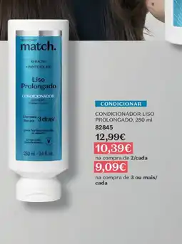 O Boticário Match condicionador liso prolongado promoção