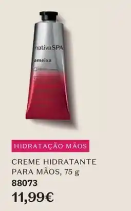 O Boticário nativaSPA creme hidratante para mãos promoção