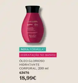 O Boticário nativaSPA óleo glorioso hidratante corporal promoção