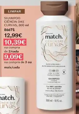 O Boticário Shampoo ciência das curvas promoção