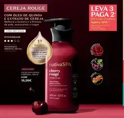 O Boticário nativa spa cherry rouge promoção
