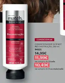 O Boticário condicionador science reconstrucao promoção