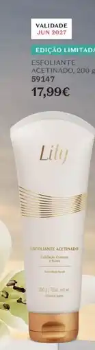 O Boticário Lily esfoliante acetinado promoção
