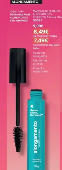 Quem Disse, Berenice? alongamento resistente à água