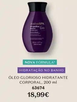 O Boticário nativa spa óleo glorioso hidratante corporal promoção