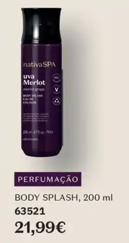 O Boticário nativaspA uva Merlot promoção