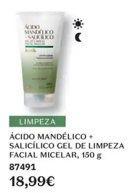 O Boticário botik ácido mandélico + salicílico gel de limpeza facial micelar promoção