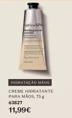 O Boticário nativa spa creme hidratante para mãos promoção