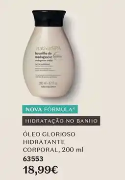 O Boticário nativa spa óleo glorioso hidratante corporal promoção