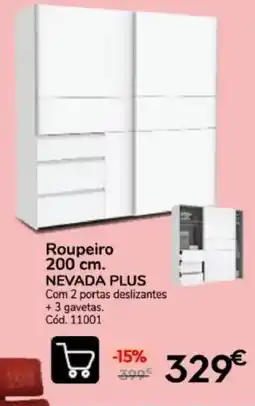 Conforama Roupeiro nevada plus promoção