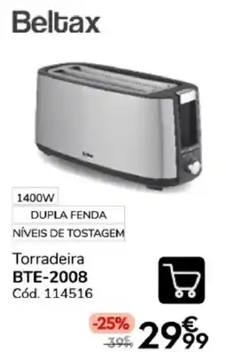 Conforama Beltax torradeira bte-2008 promoção