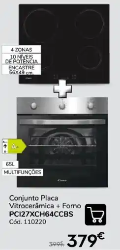 Conforama Conjunto Placa Vitrocerâmica + Forno promoção