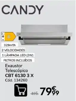 Conforama Exaustor telescópico CTB 6130 3 X promoção