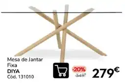 Conforama Mesa de jantar fixa diya promoção