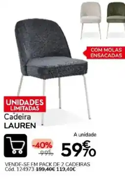 Conforama Cadeira lauren promoção