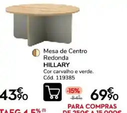 Conforama Mesa de Centro Redonda Hillary promoção