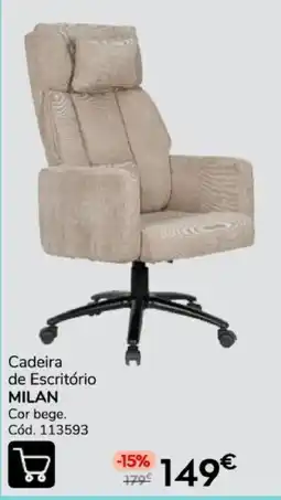 Conforama Cadeira de Escritório Milan promoção