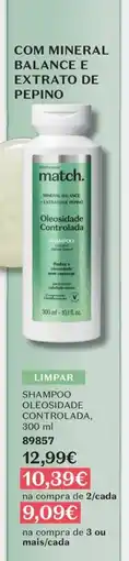 O Boticário Match shampoo oleosidade controlada promoção