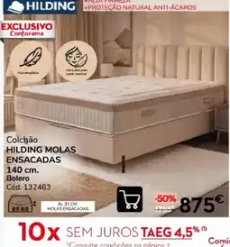 Conforama Colchão hilding molas ensacadas promoção