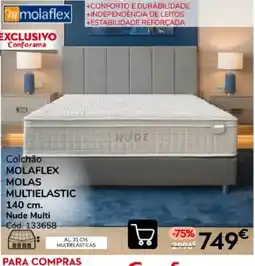 Conforama Colchão molaflex molas multielastic nude multi promoção