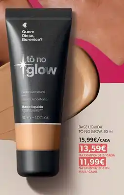 O Boticário Base líquida tô no glow promoção