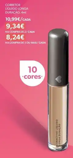 O Boticário corretivo liquido longa duracao promoção
