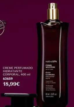 O Boticário nativa spa cremes perfumado hidratante corporal promoção