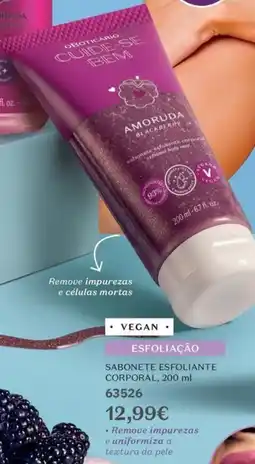 O Boticário Vegan sabonete esfoliante corporal promoção