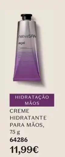 O Boticário nativa spa creme hidratante para mãos promoção