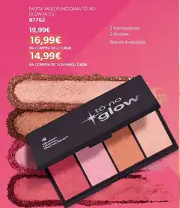 O Boticário Paleta multifuncional tô no glow promoção