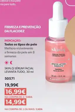 O Boticário skin.Q sérum facial levanta tudo promoção