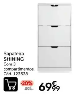 Conforama Sapateira shining promoção