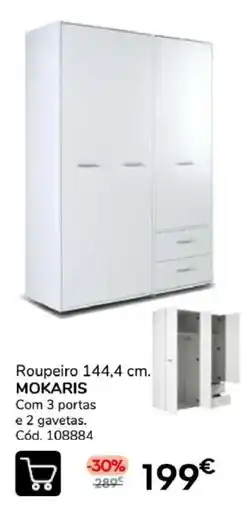 Conforama Roupeiro mokaris promoção
