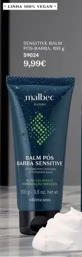 O Boticário Malbec balm pós barba sensível promoção