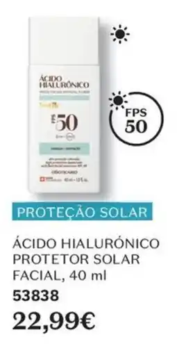 O Boticário ácido hialurónico protetor solar facial promoção