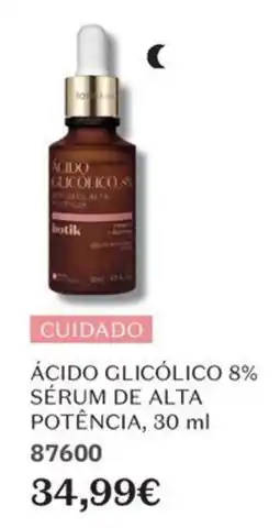 O Boticário botik ácido glicólico 8% sérum de alta potência promoção