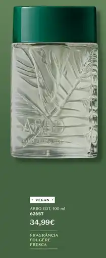 O Boticário Vegan arbo EDT promoção
