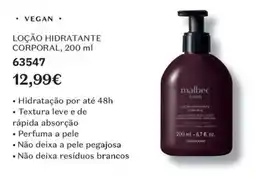 O Boticário Loção hidratante corporal malbec corpo promoção