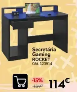 Conforama Secretária Gaming Rocket promoção