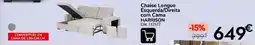 Conforama Chaise Longue Esquerda/Direita com Cama Harrison promoção