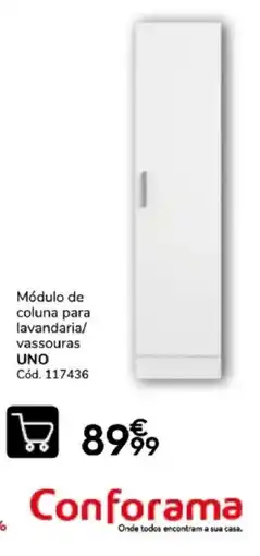 Conforama Módulo de coluna para lavandaria/ vassouras uno promoção