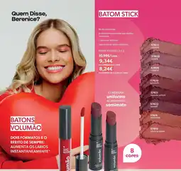 O Boticário Batom volumão promoção