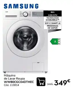 Conforama Máquina de lavar roupa samsung promoção