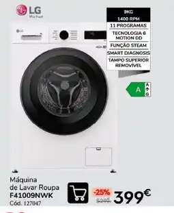Conforama Máquina de lavar roupa lg f41009nwk promoção