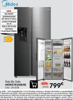 Conforama Side By Side Midea promoção