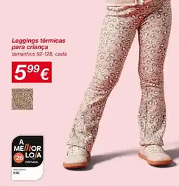 kik Leggings térmicas para criança promoção