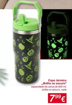 kik Copo térmico brilha no escuro promoção
