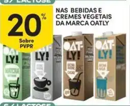 Continente Bom dia Nas bebidas E cremes vegetais da marca oatly promoção