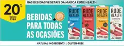 Continente Bom dia Nas bebidas vegetais da marca rude health promoção