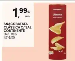 Continente Bom dia Snack batata classica C/sal continente promoção